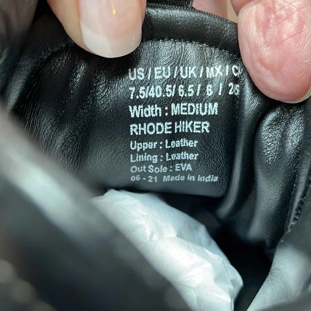 NEW KENNETH COLE Rhode Hiker Suede and Leather Lace up Men’s Hiking Boots Sz 7.5 - Picture 11 of 11